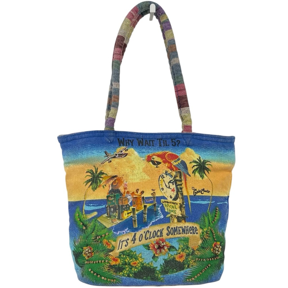 Goin Coastal Canvas Tote Bag It’s 4 O’clock Somewhere